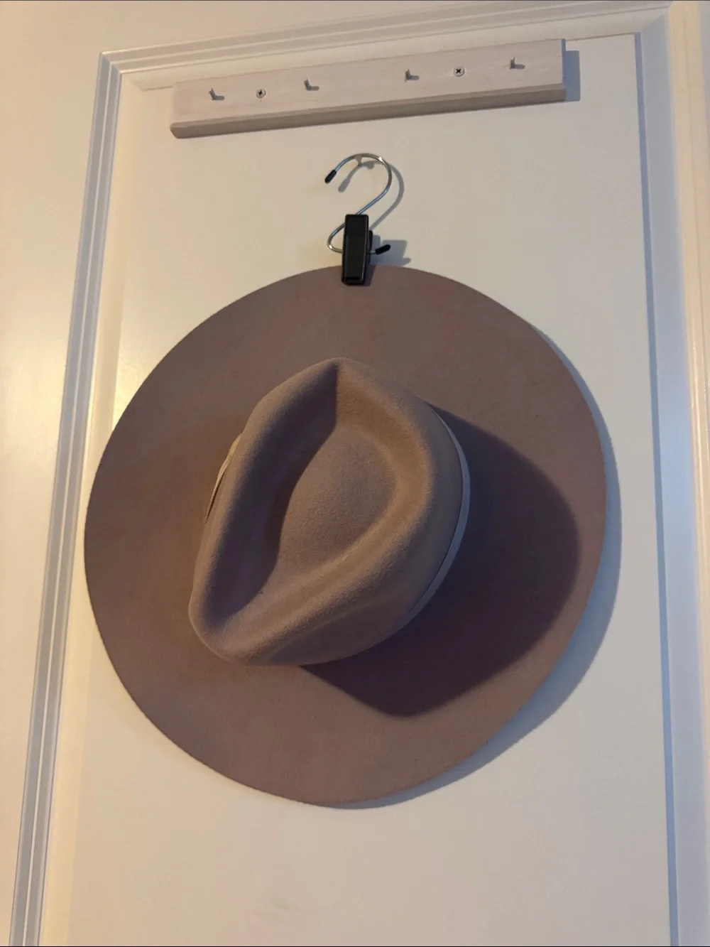 Wyeth 100% wool women’s sand large brim fedora
